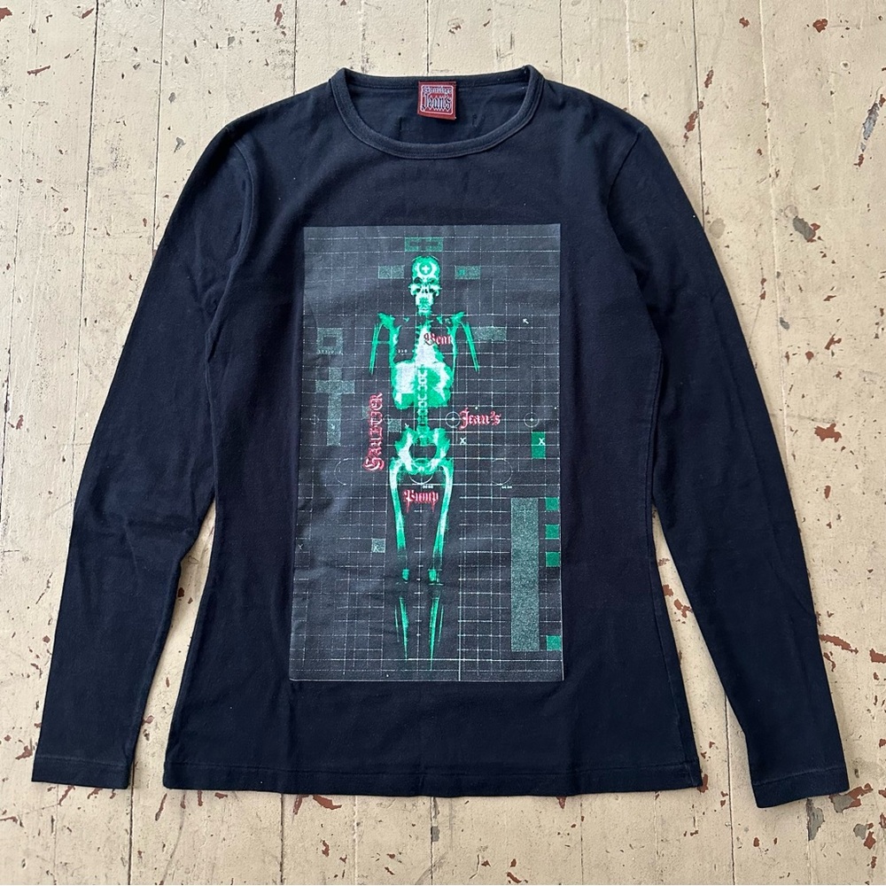 1996 Jean Paul Gaultier X-ray Cyber Skeleton Shirt